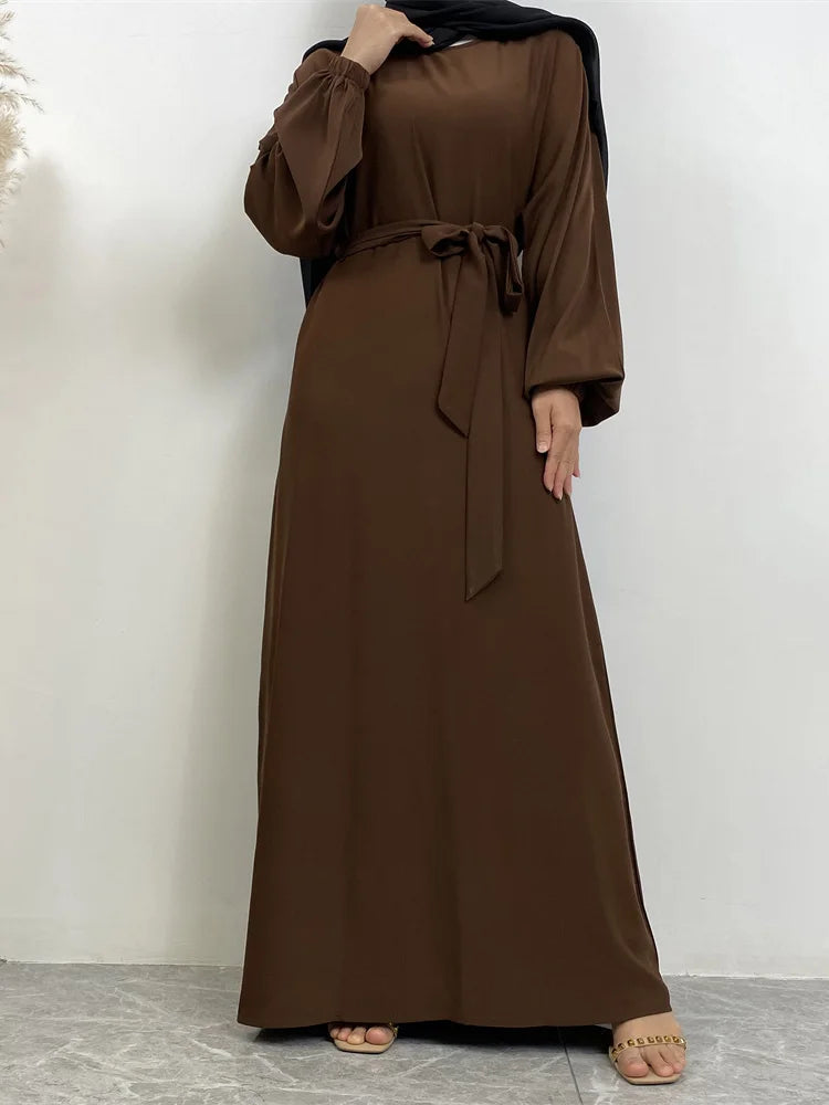 Moroccan Kaftan Solid Color Gulf Abayas Long