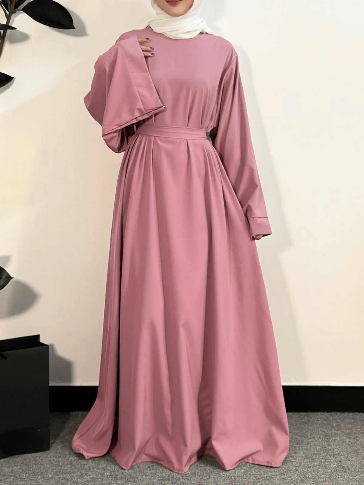 Abayas Kaftans With Belt Full Sleeve s