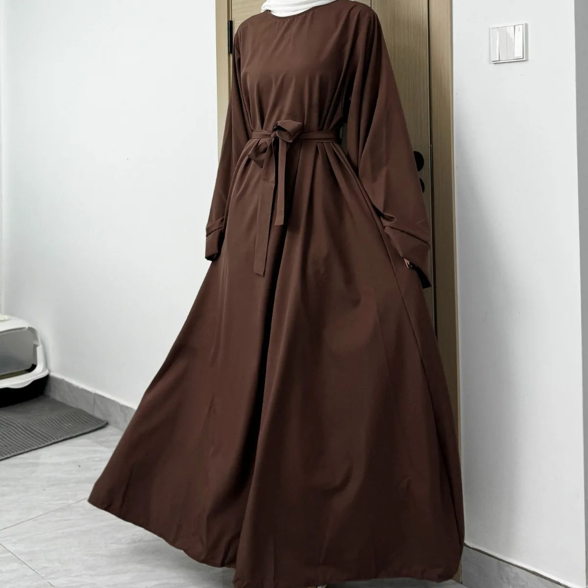 Abayas – Loose Kaftans with Belt and Full Sleeves
