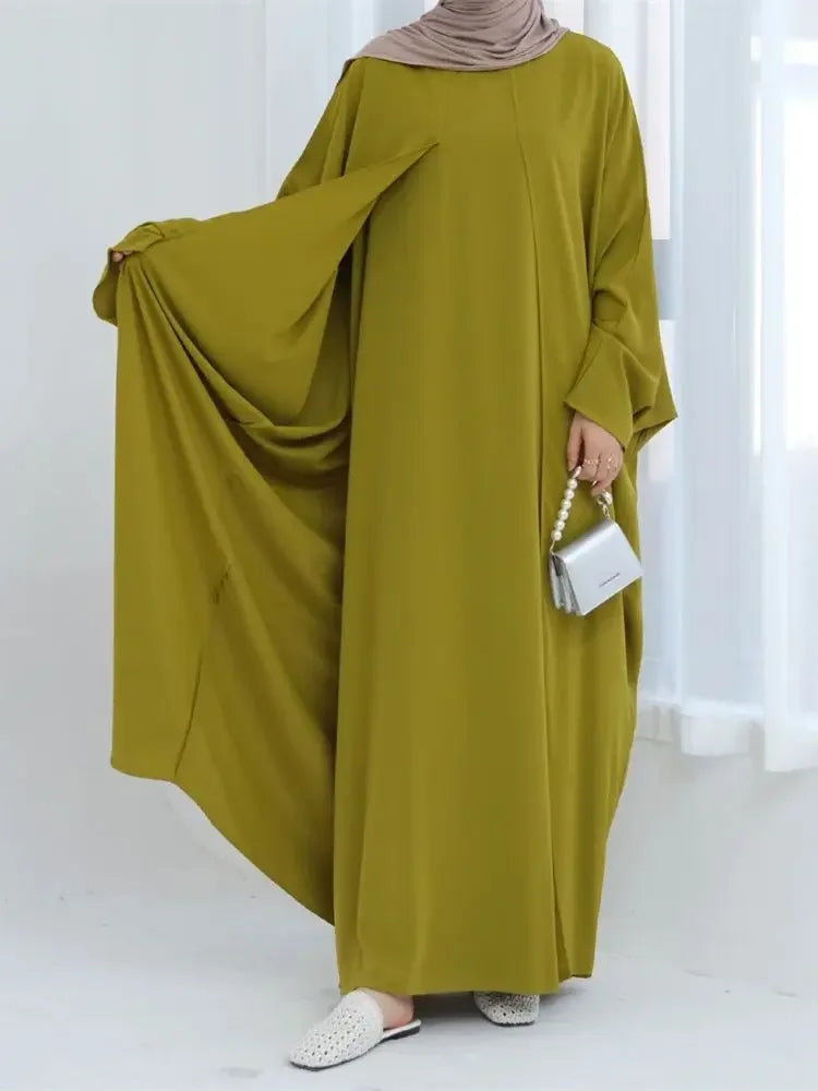 Abaya Splicing Fake Two Pieces Kaftan Abayas Caftan