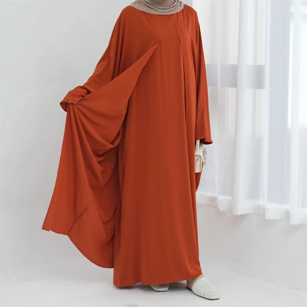 Abaya Splicing Fake Two Pieces Kaftan Abayas Caftan