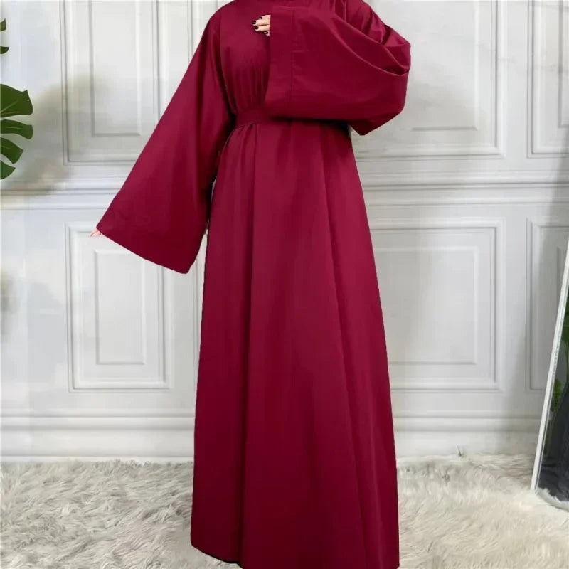 Abayas with Belt Loose Kaftans Full Sleeve