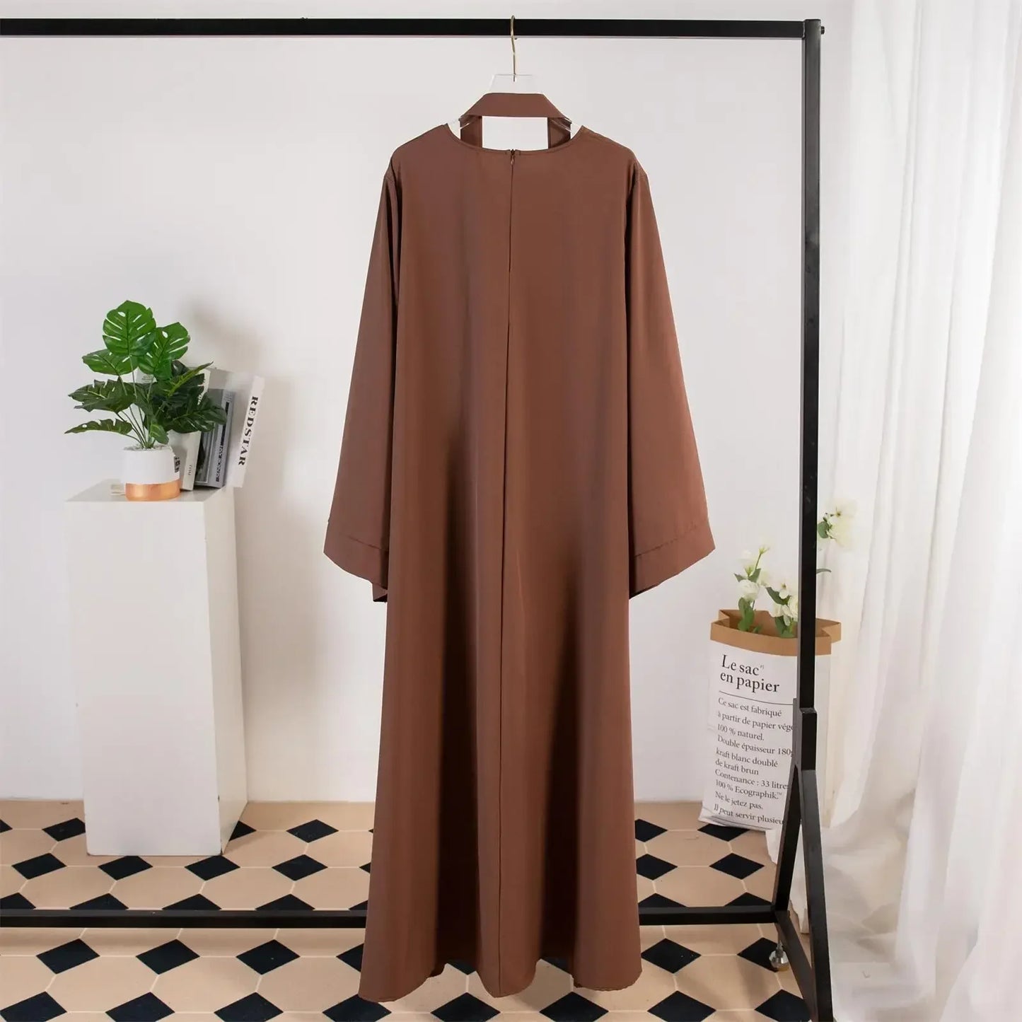 Abayas with Belt Loose Kaftans Full Sleeve