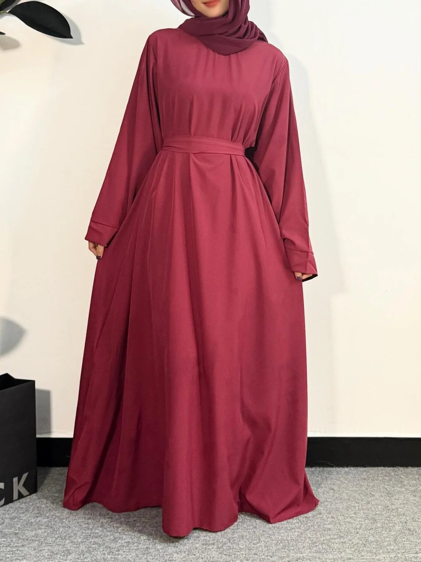 Abayas Kaftans With Belt Full Sleeve s
