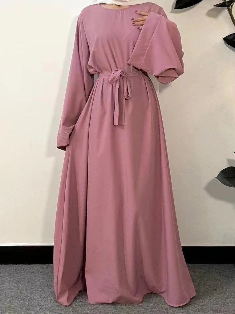 Abayas – Loose Kaftans with Belt and Full Sleeves