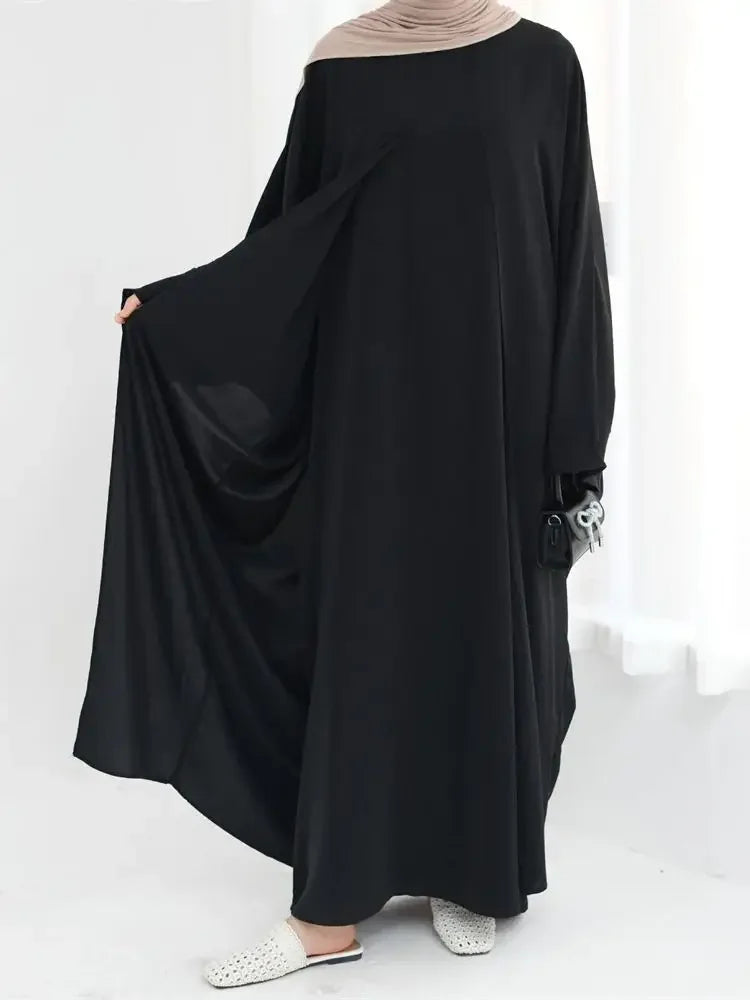 Abaya Splicing Fake Two Pieces Kaftan Abayas Caftan