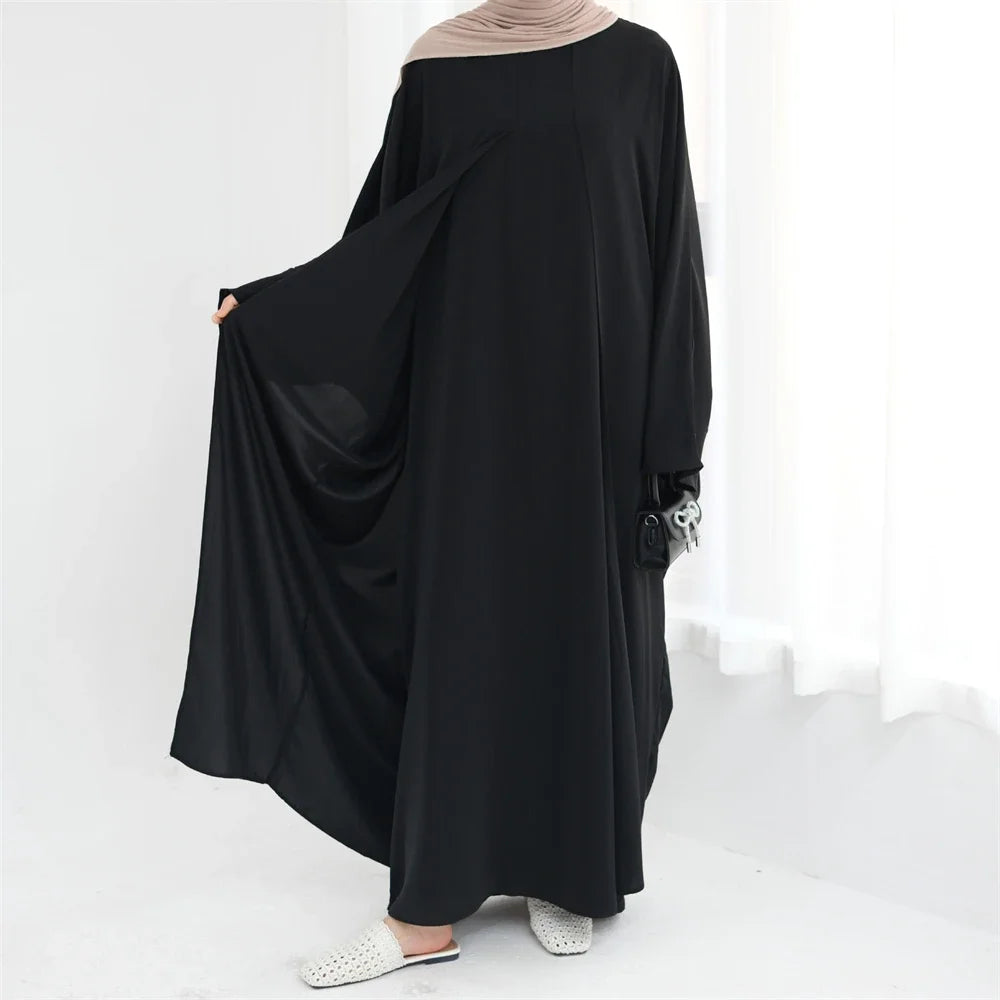 Abaya Splicing Fake Two Pieces Kaftan Abayas Caftan