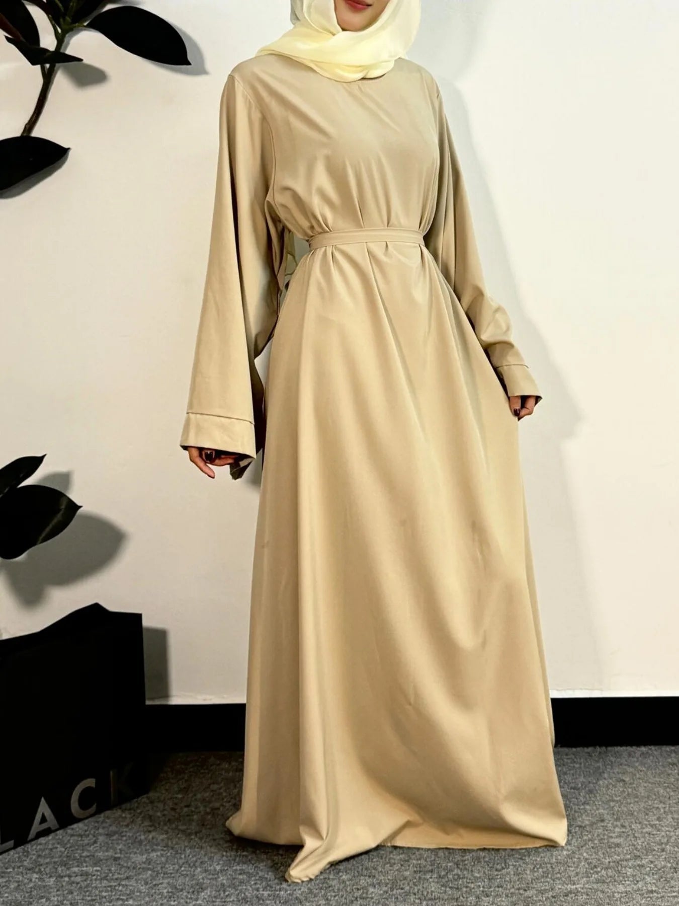 Abayas Kaftans With Belt Full Sleeve s