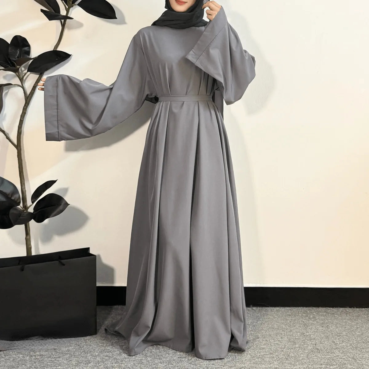 Abayas Kaftans With Belt Full Sleeve s