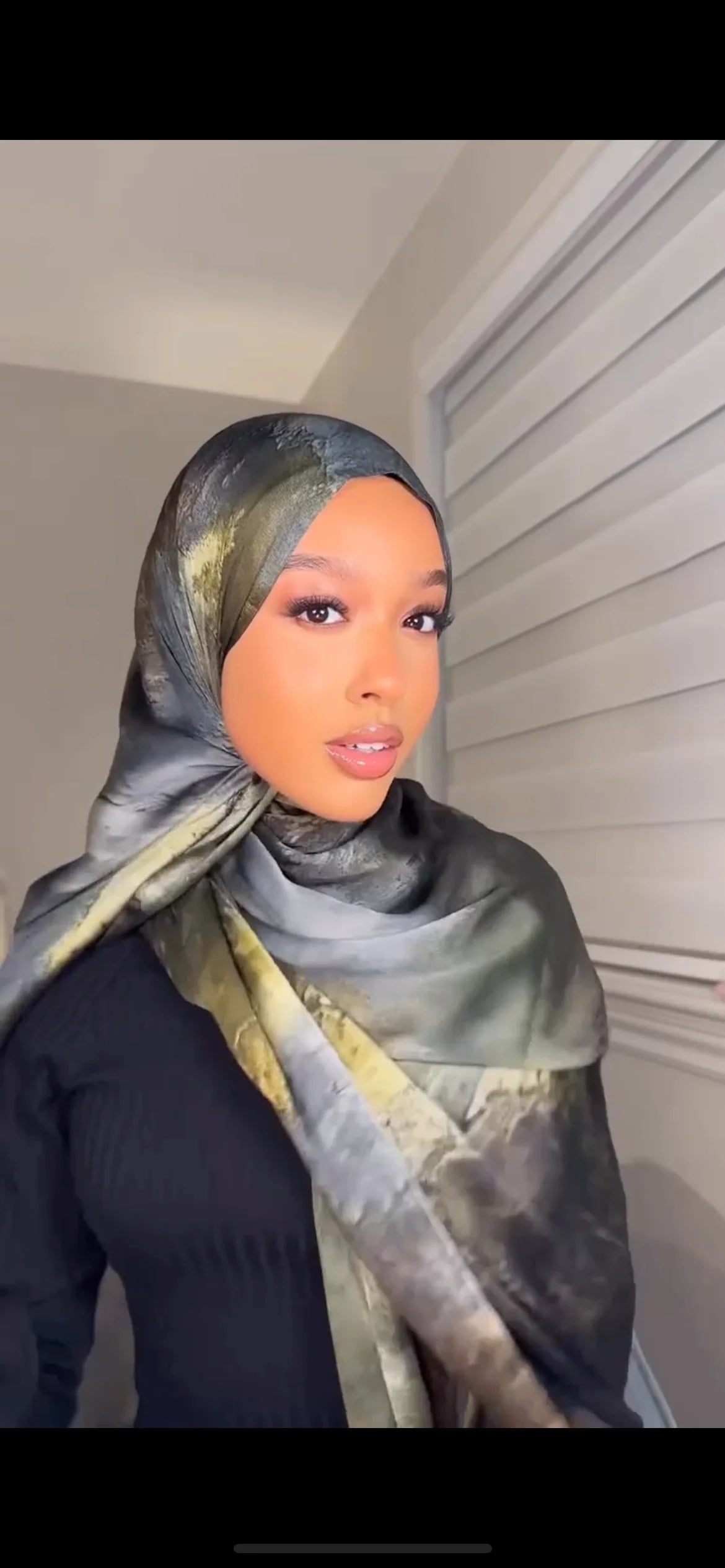 Crinkle Satin Chiffon Abaya Scarf Plain Crepe Fabric