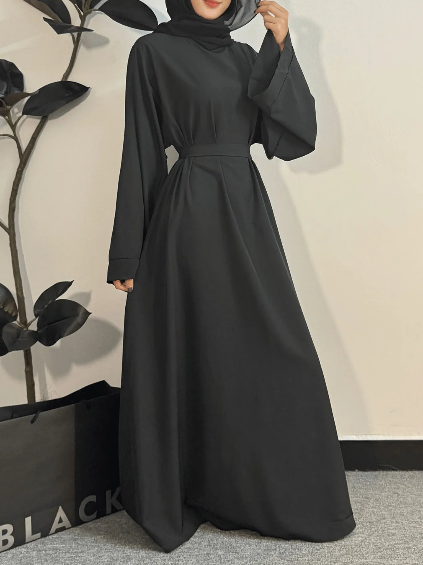 Abayas Kaftans With Belt Full Sleeve s
