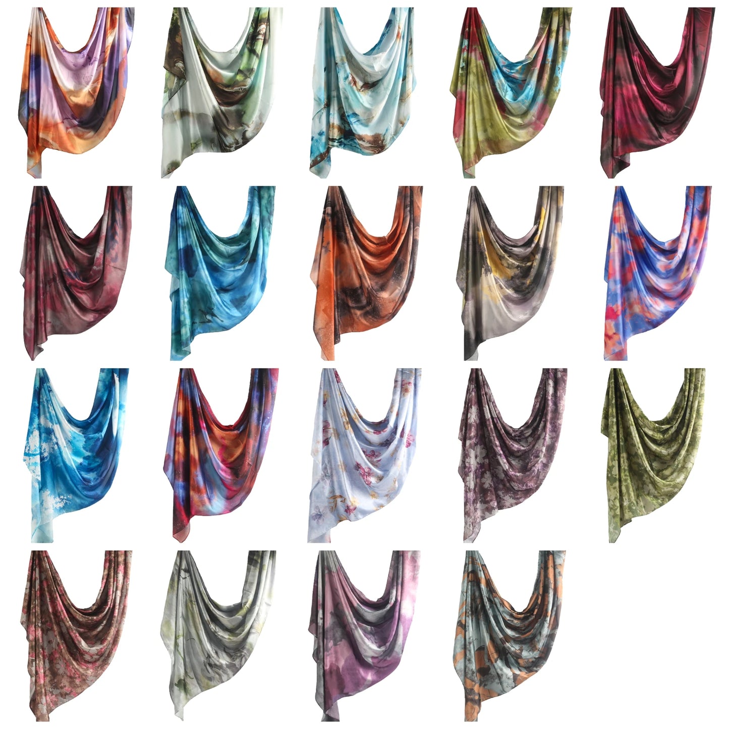 Satin Chiffon Ribbon Ombre Style