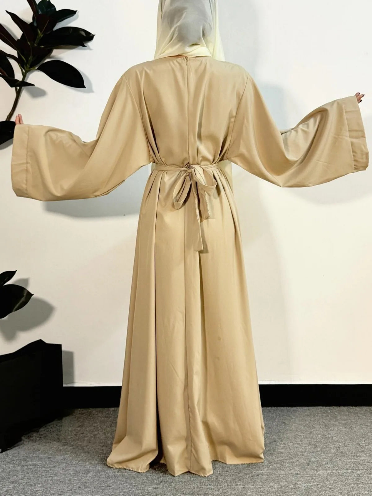 Abayas Kaftans With Belt Full Sleeve s