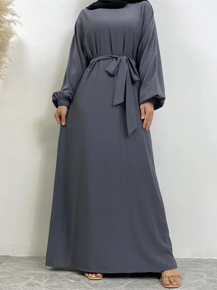 Moroccan Kaftan Solid Color Gulf Abayas Long