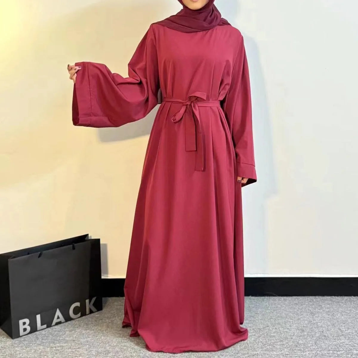 Abayas – Loose Kaftans with Belt and Full Sleeves