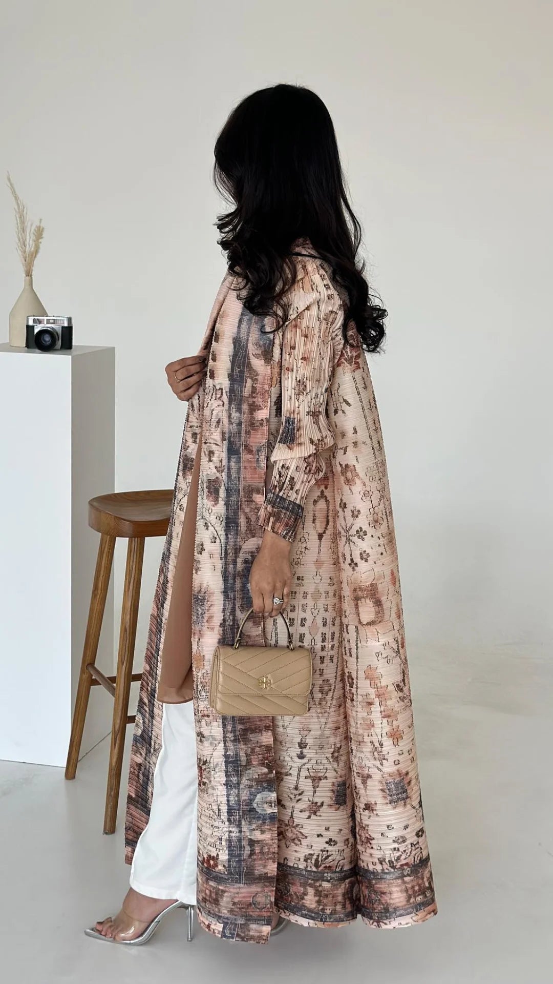 Abaya Vintage Printed Cardigan Loose Large Size Luxury Spring