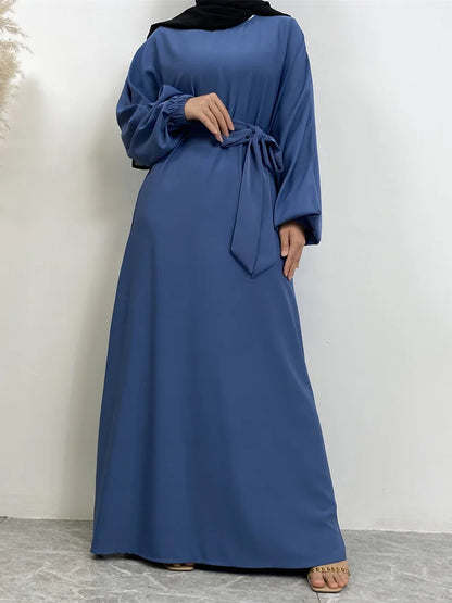 Moroccan Kaftan Solid Color Gulf Abayas Long