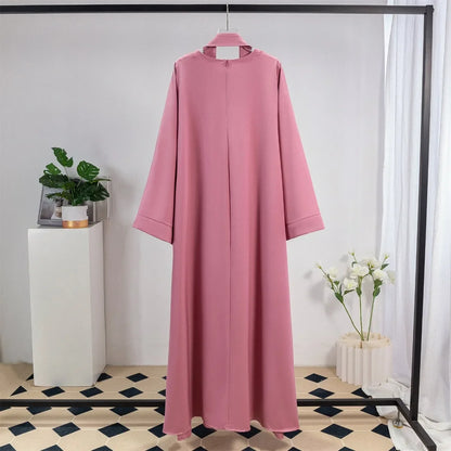 Long Maxi Abaya – Full Sleeve Kaftan with Belt Design