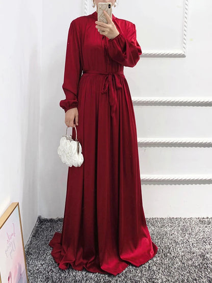 Abaya India Abayas Solid Turkey Morocco Kaftan Longue Largos 2022