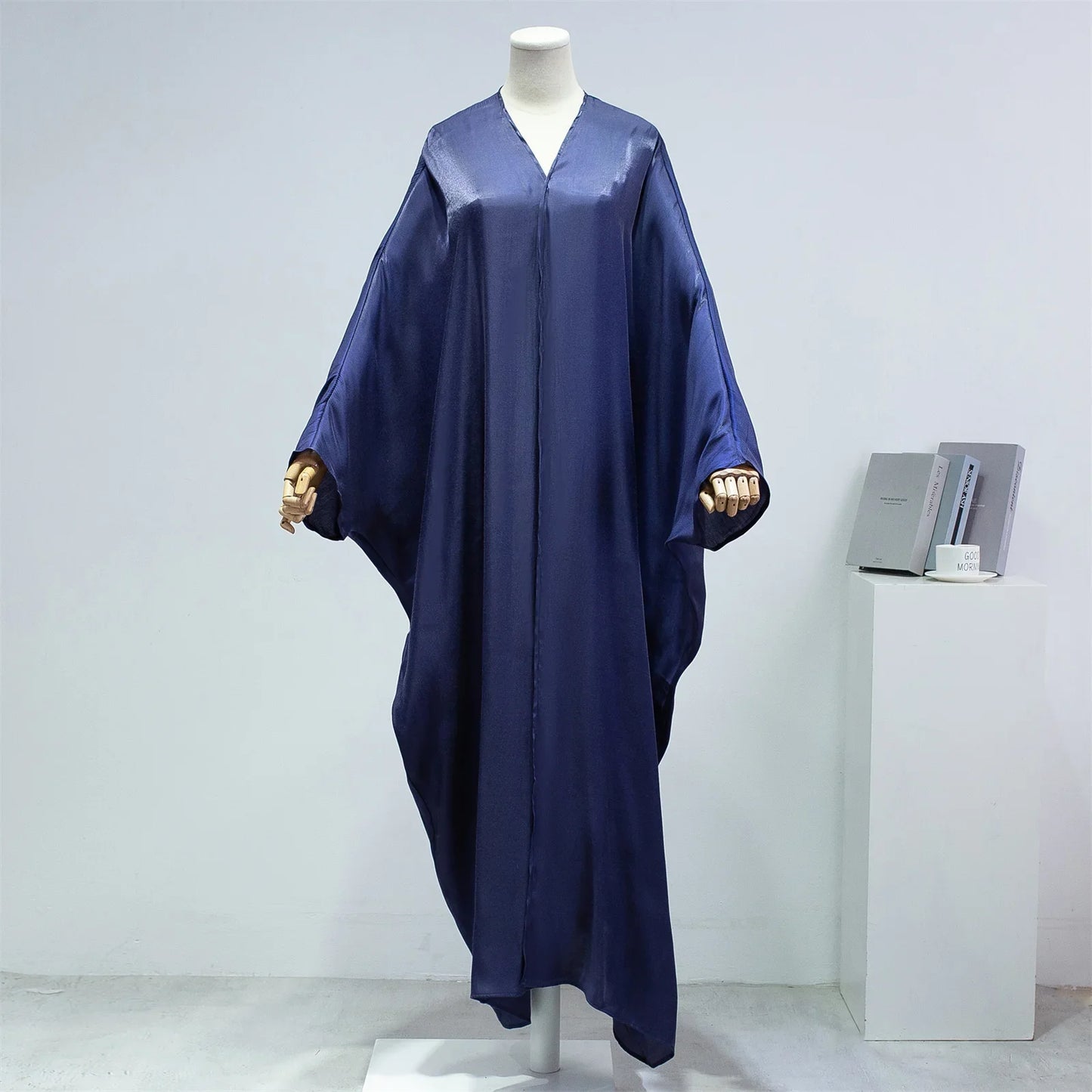 Open Front Abayas – Smocking Sleeve Kaftan Cardigan Coat Style
