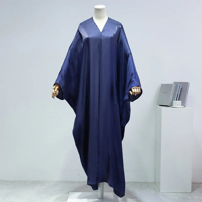 Open Front Abayas – Smocking Sleeve Kaftan Cardigan Coat Style