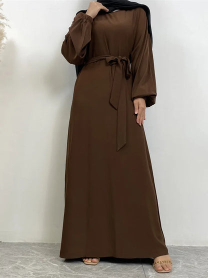 Moroccan Kaftan Solid Color Gulf Abayas Long