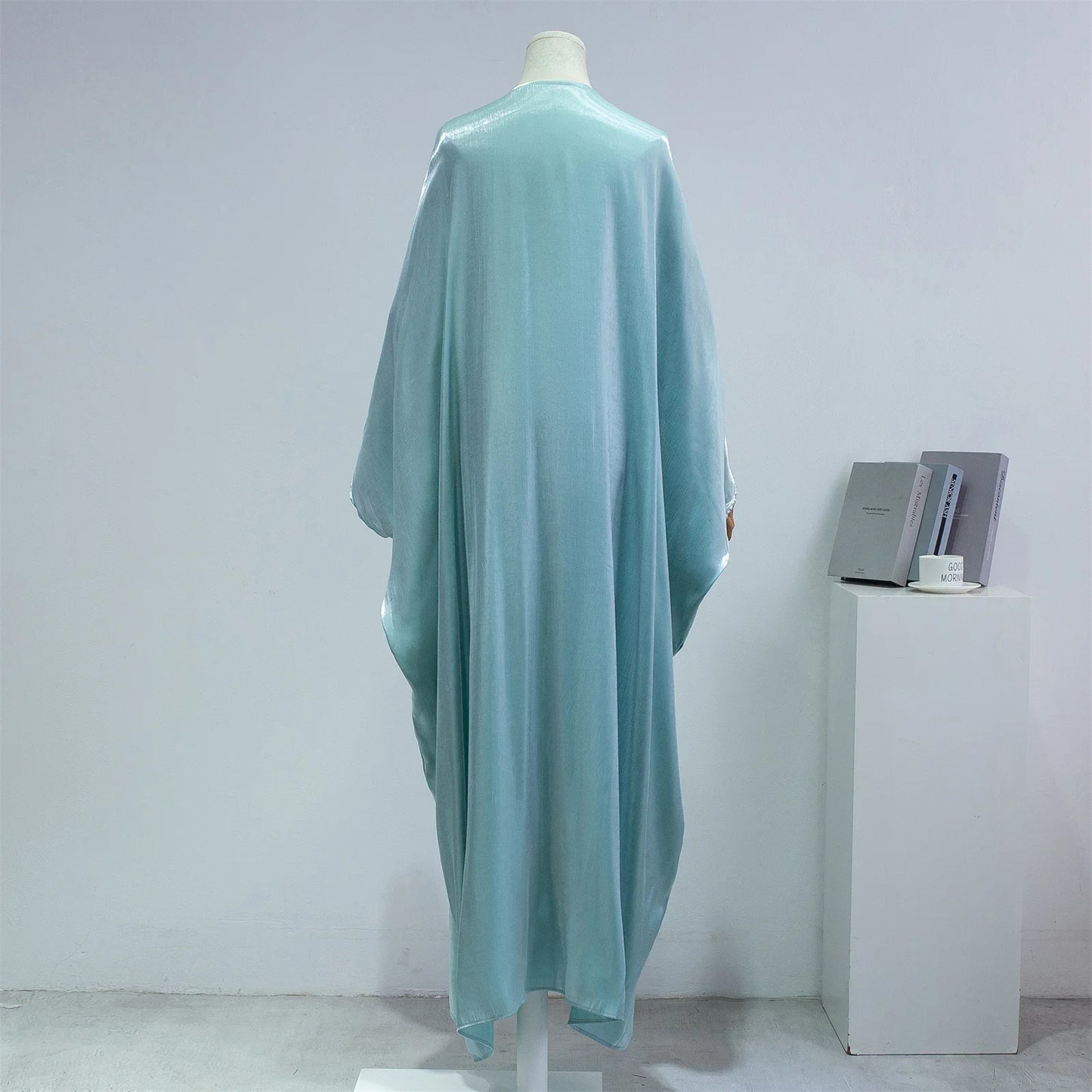 Open Front Abayas – Smocking Sleeve Kaftan Cardigan Coat Style