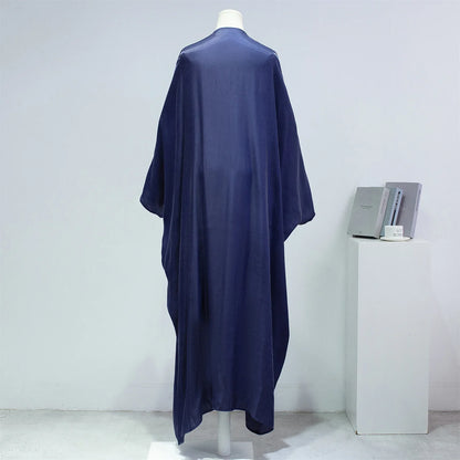 Open Front Abayas – Smocking Sleeve Kaftan Cardigan Coat Style
