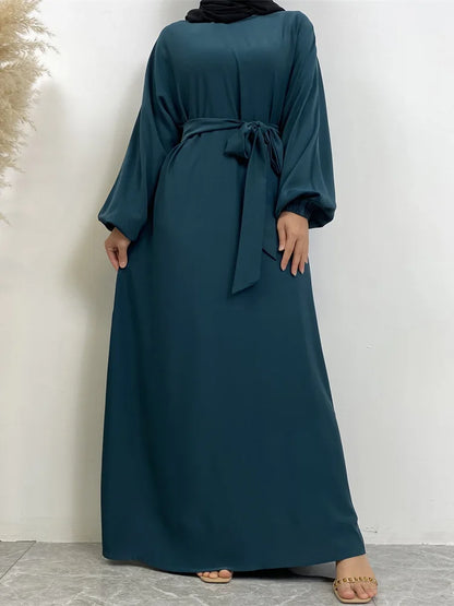 Moroccan Kaftan Solid Color Gulf Abayas Long