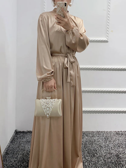 Abaya India Abayas Solid Turkey Morocco Kaftan Longue Largos 2022