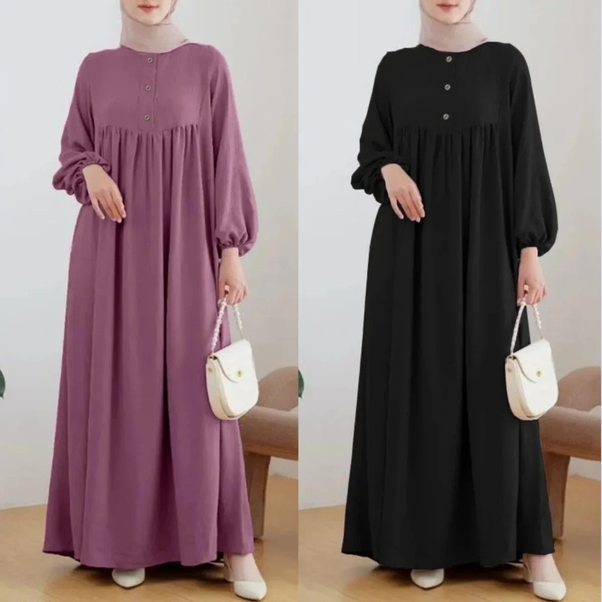 H723 Long Solid Color Loose Fit able Casual Kaftan Sleeveless Foulard Wrap