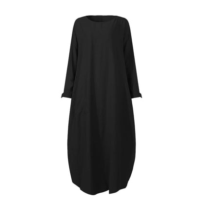 Long Sleeve Casual Arabian Abayas Solid Color Abaya Turkey Kaftans s Maxi