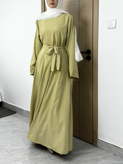 Abayas – Loose Kaftans with Belt and Full Sleeves