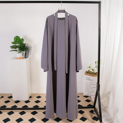 Abayas with Belt Loose Kaftans Full Sleeve