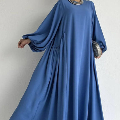 Solid s s Abayas Kaftan