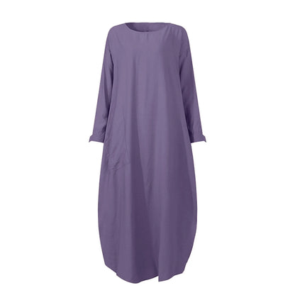 Long Sleeve Casual Arabian Abayas Solid Color Abaya Turkey Kaftans s Maxi