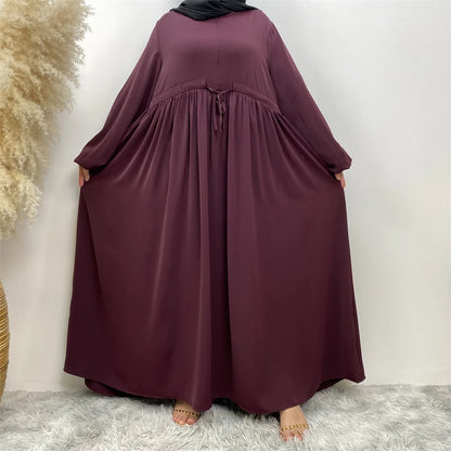 Crepe Modern Maxi High Quality EID Abaya Elastic Cuff