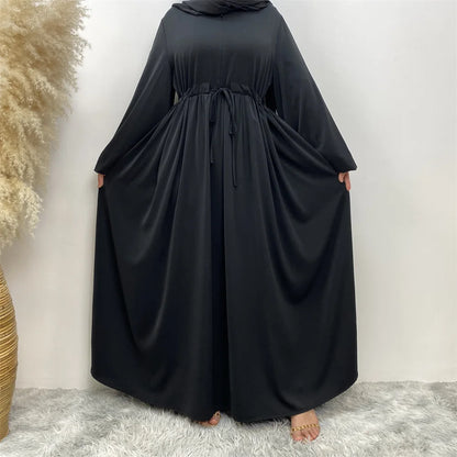 Crepe Modern Maxi High Quality EID Abaya Elastic Cuff