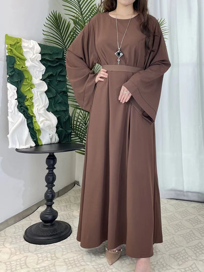 Abayas Kaftans With Belt Full Sleeve s