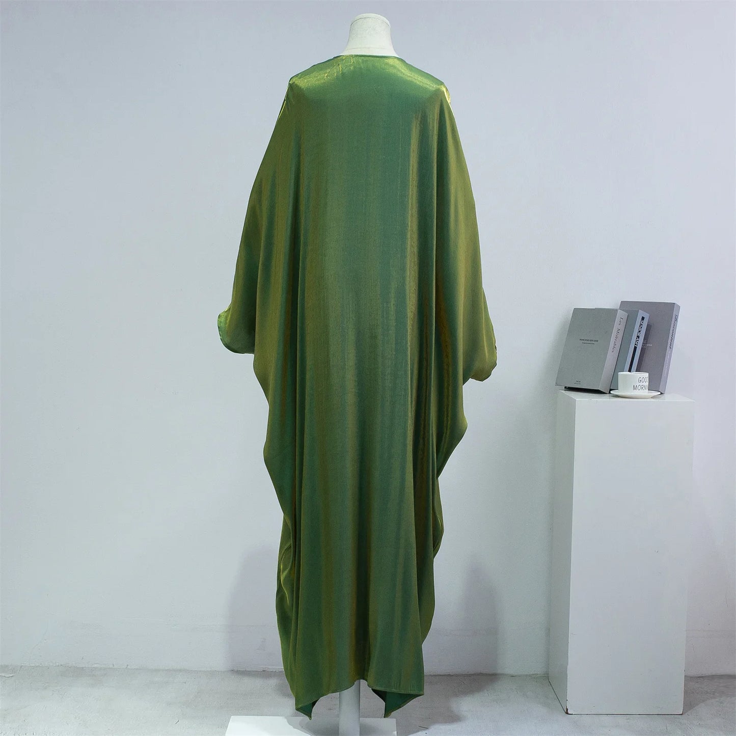 Open Front Abayas – Smocking Sleeve Kaftan Cardigan Coat Style