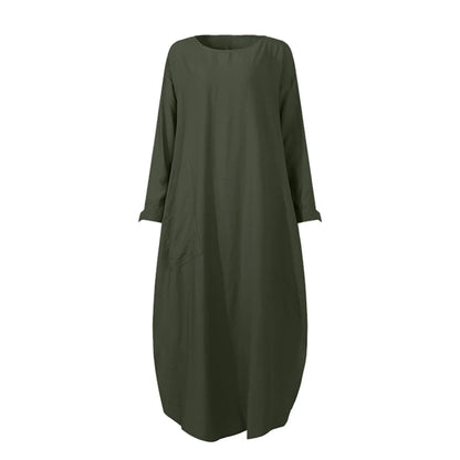 Long Sleeve Casual Arabian Abayas Solid Color Abaya Turkey Kaftans s Maxi