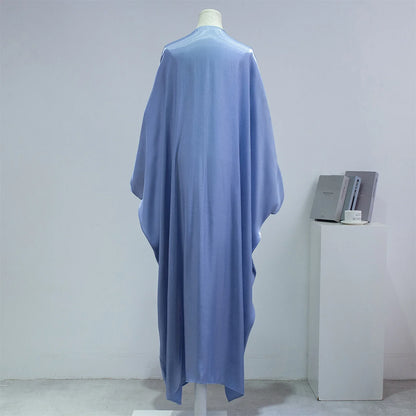 Open Front Abayas – Smocking Sleeve Kaftan Cardigan Coat Style