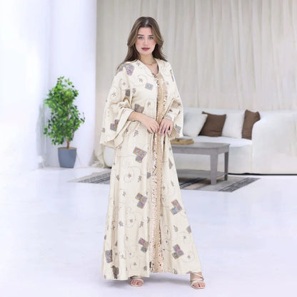 Embroidery Sequins Abaya Maxi Kaftan Party Caftan Party es