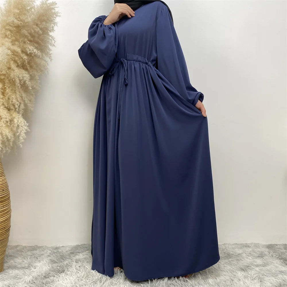 Crepe Modern Maxi High Quality EID Abaya Elastic Cuff