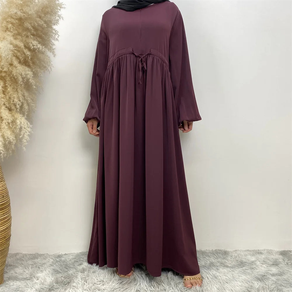 Crepe Modern Maxi High Quality EID Abaya Elastic Cuff