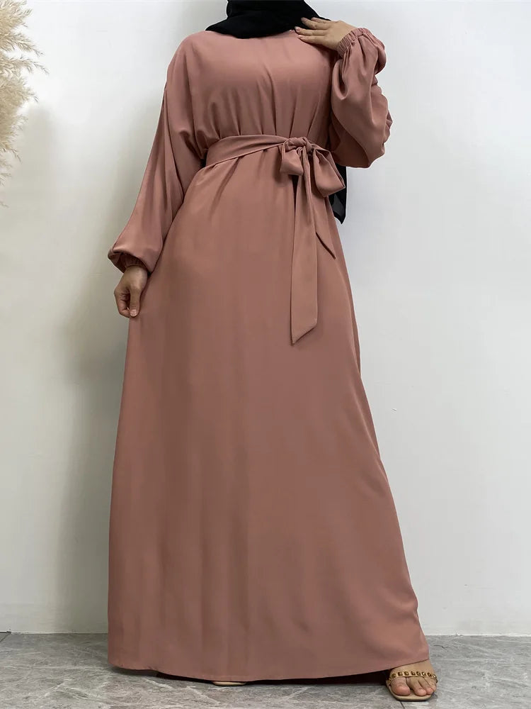 Moroccan Kaftan Solid Color Gulf Abayas Long