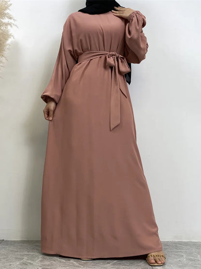 Moroccan Kaftan Solid Color Gulf Abayas Long