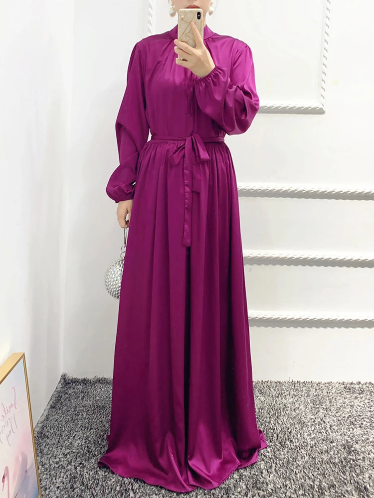 Abaya India Abayas Solid Turkey Morocco Kaftan Longue Largos 2022