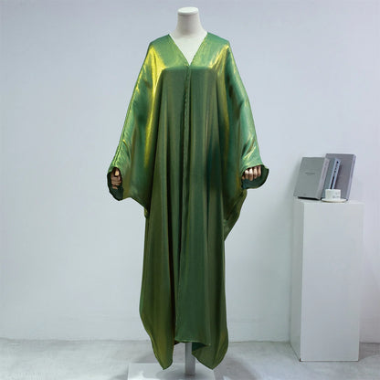Open Front Abayas – Smocking Sleeve Kaftan Cardigan Coat Style