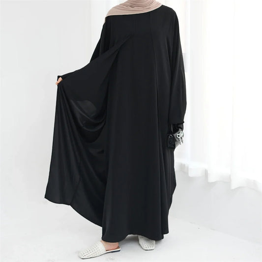 Abaya Splicing Fake Two Pieces Kaftan Abayas Caftan